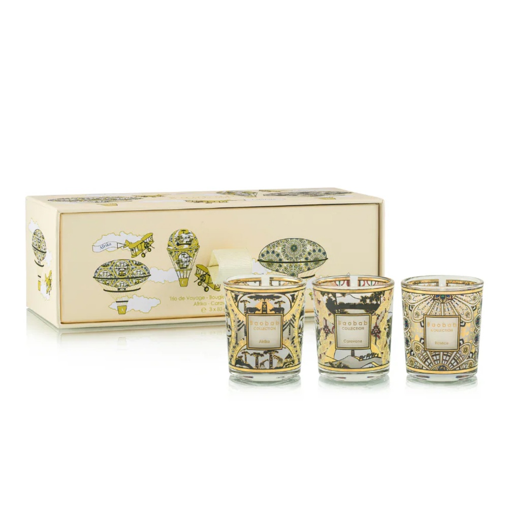 Baobab CollectionСвечи Travel trio Caravane-Afrika-Rosace, 3 шт