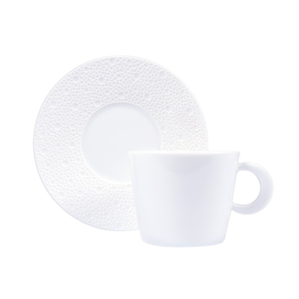 BernardaudЧашка чайная с блюдцем Ecume White