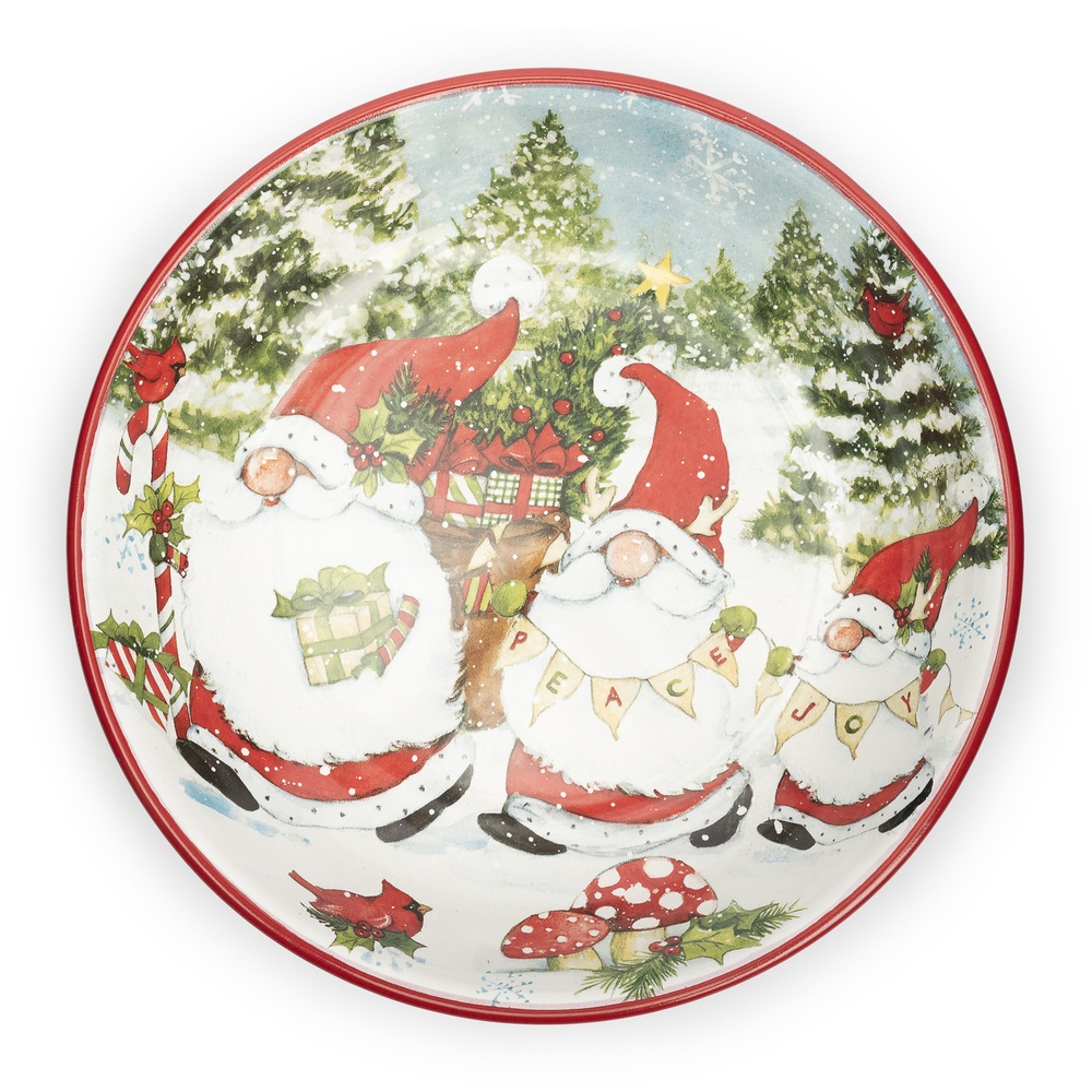 Certified InternationalТарелка суповая "Рождественские гномы" 23 см
