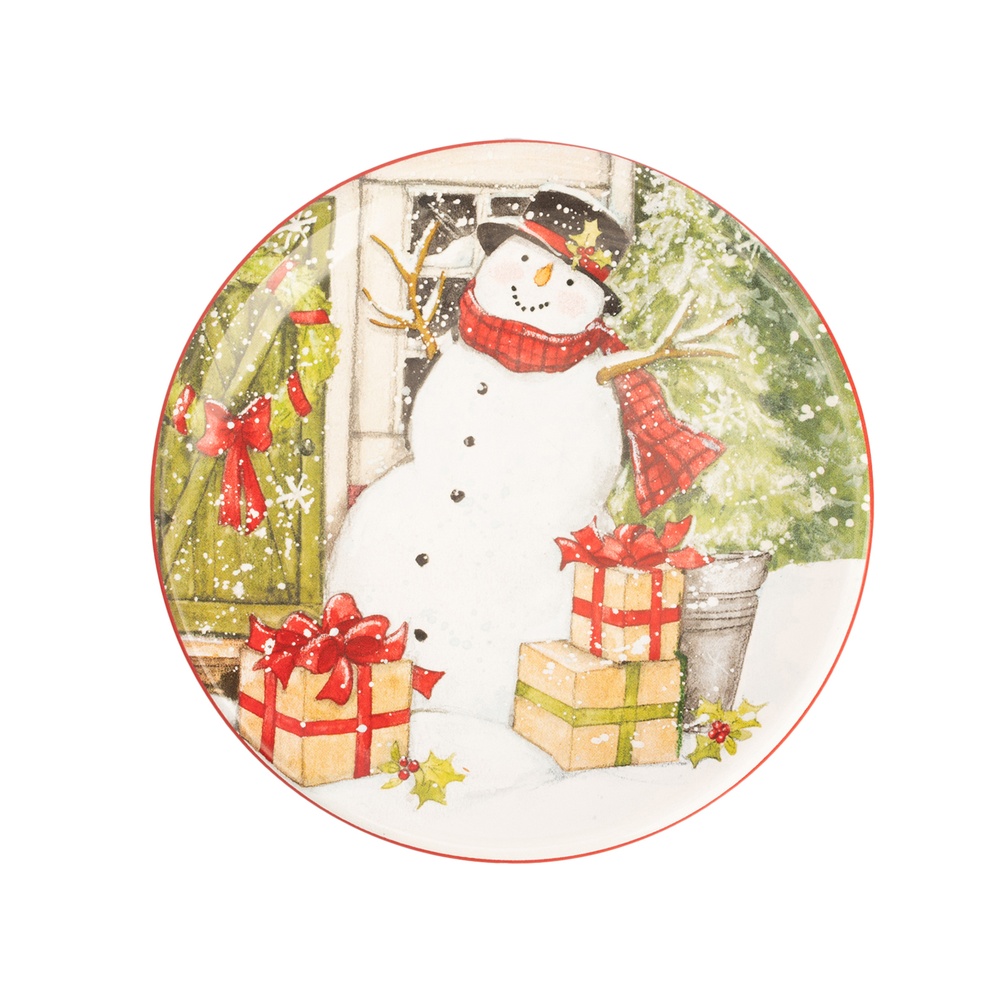 Certified InternationalТарелка пирожковая «Дом снеговика», 15 см