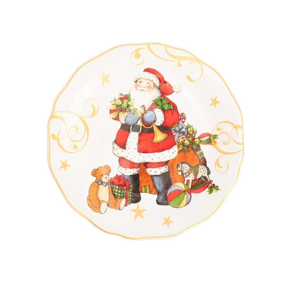 Certified InternationalТарелка закусочная «Винтажный Санта.Мячик», 23 см