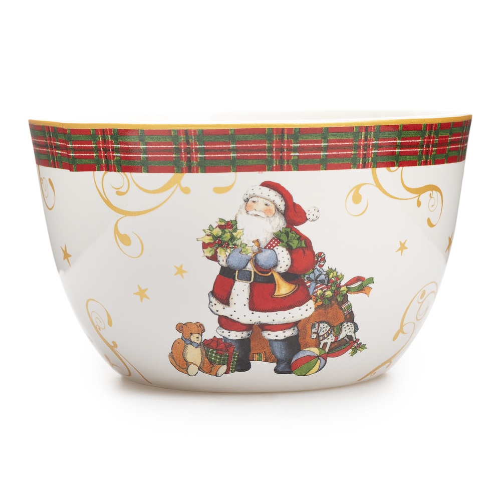 Certified InternationalСалатник индивидуальный "Винтажный Санта. Мячик" 13 см