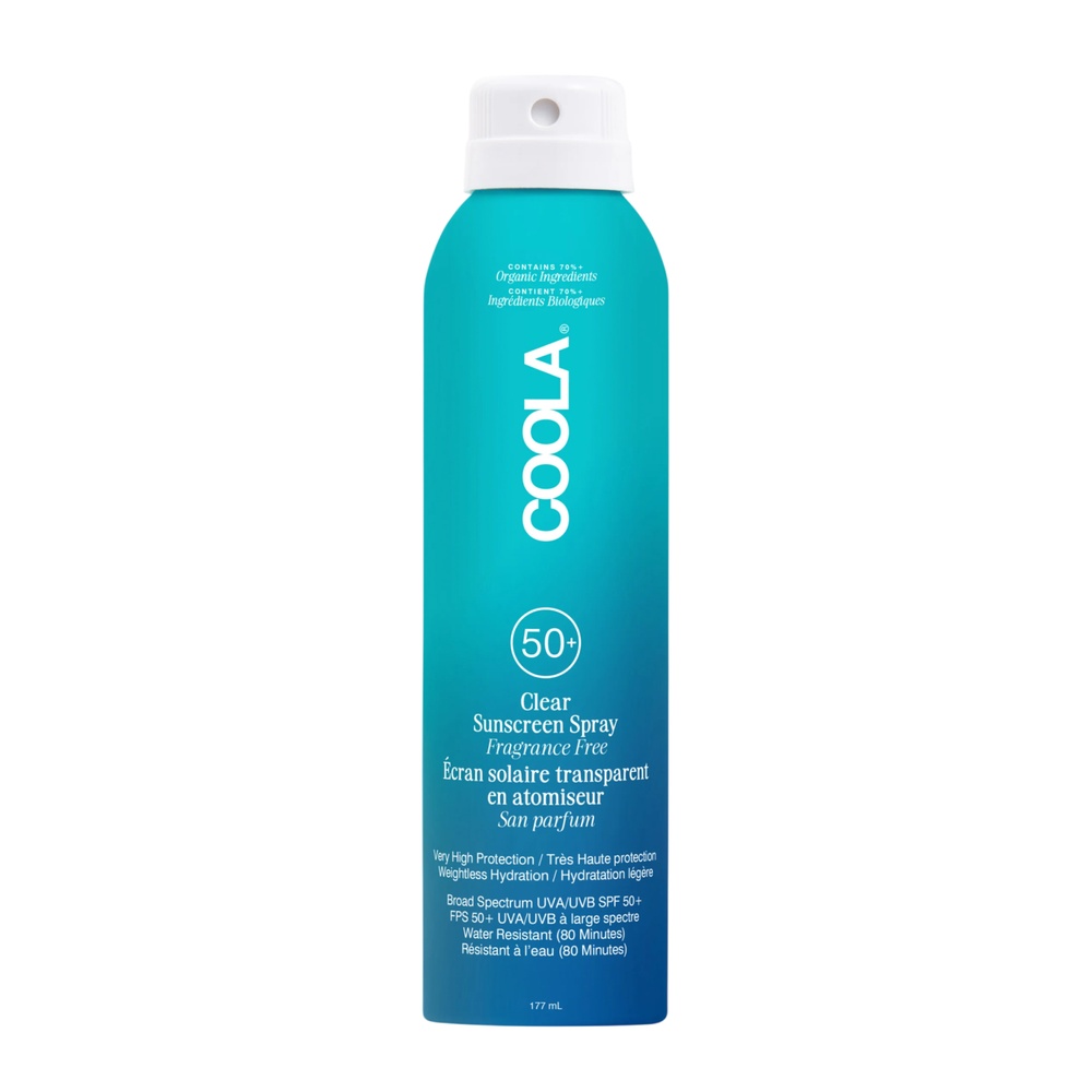 COOLAСолнцезащитный спрей для тела без запаха SPF50