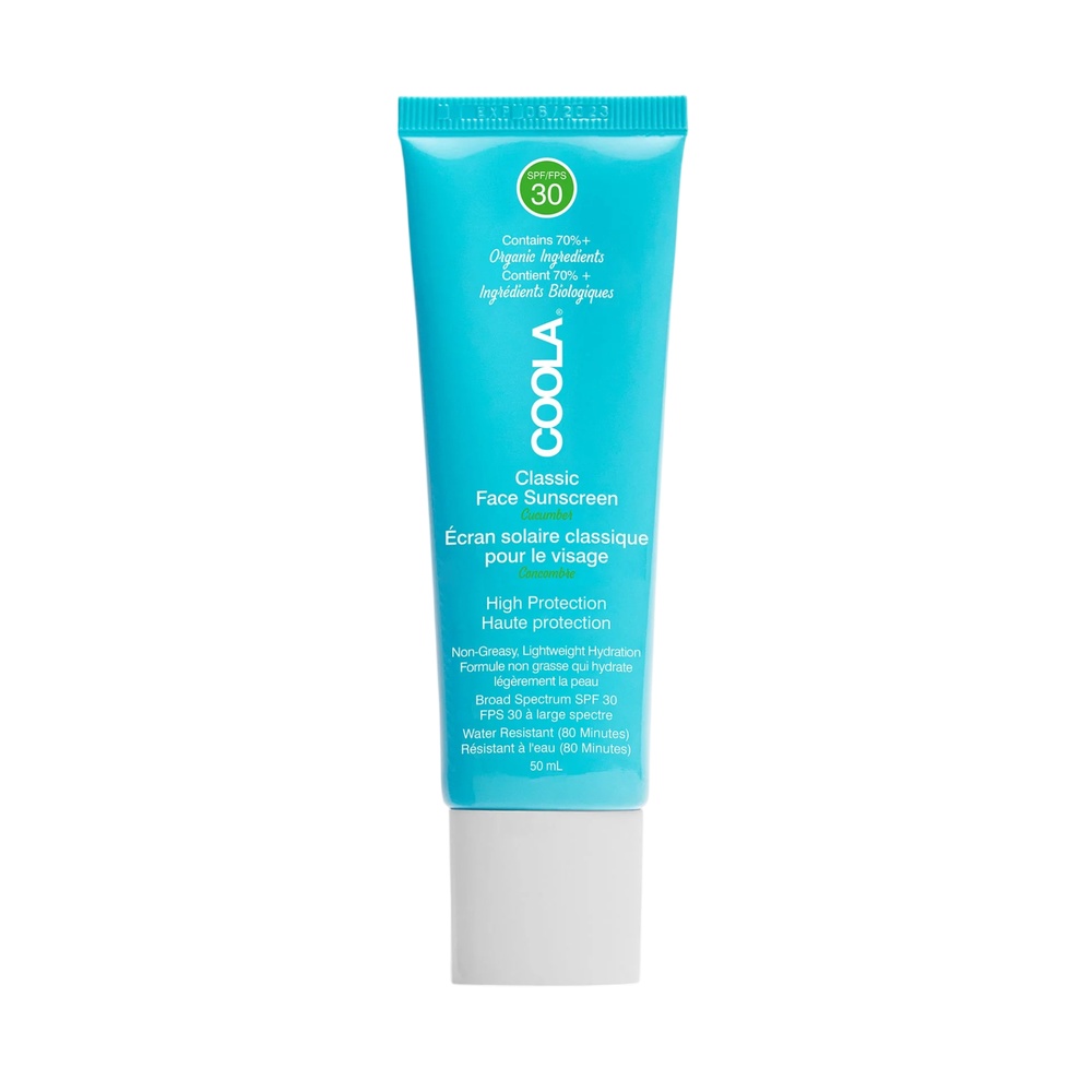 COOLAСолнцезащитный увлажняющий лосьон для лица "Огурец" SPF30, 50 мл