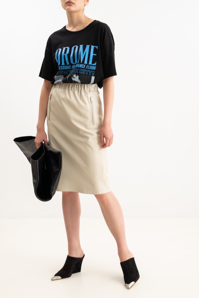 юбка кожаная Drome — фото и цены
