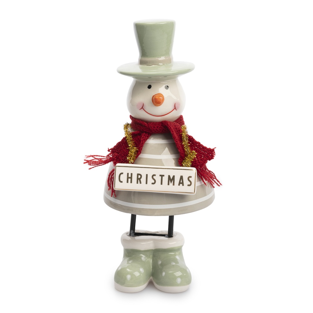 EDGФигурка "Снеговик в цилиндре", 25 см