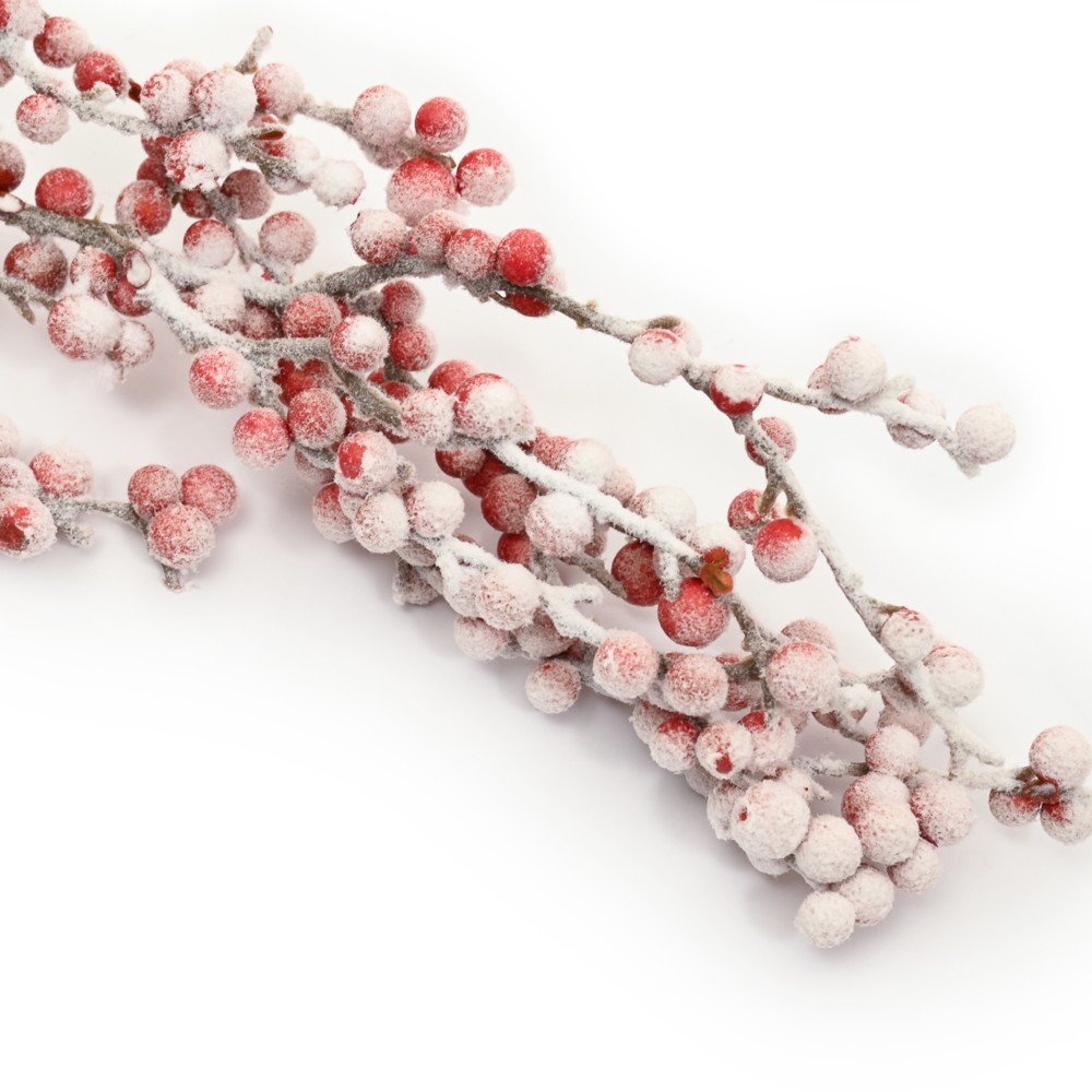 Ветка с красными ягодами в инее EDG — фото и цены