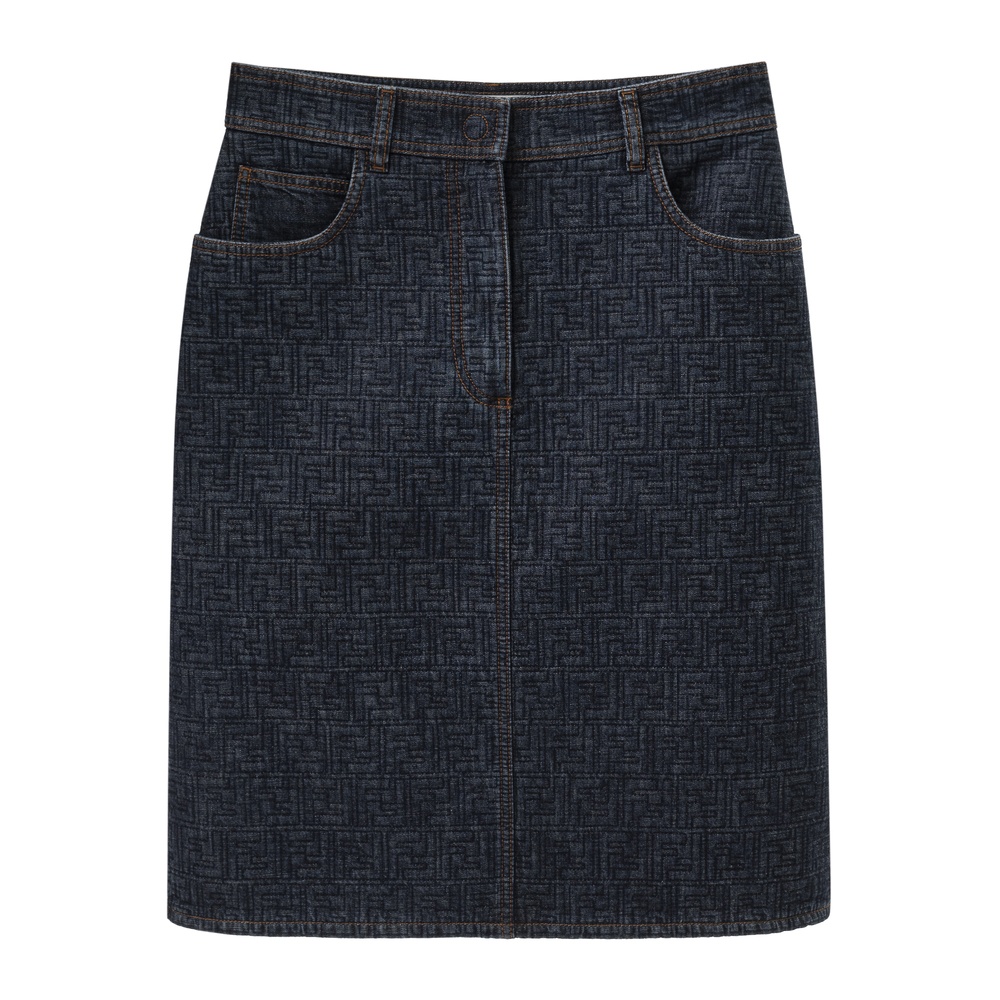 Fendiюбка джинсовая