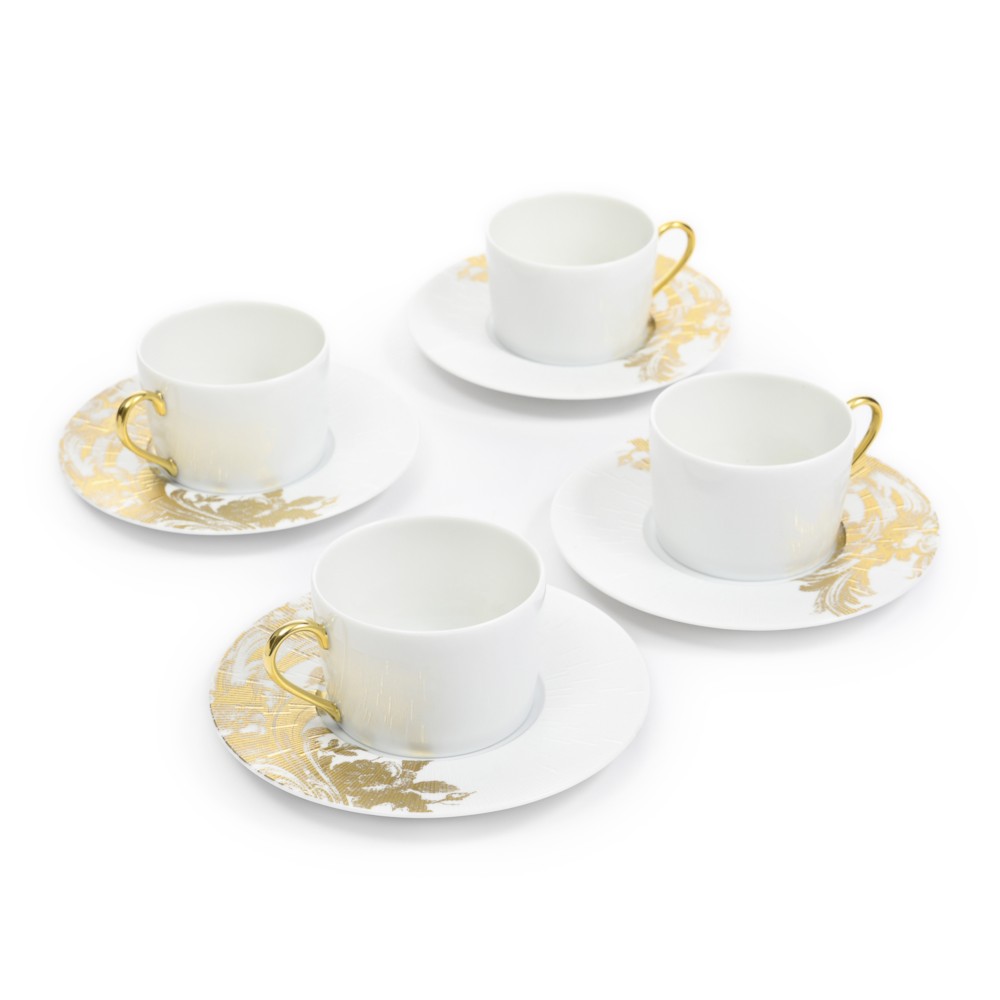 набор из 4 чайных чашек с блюдцами «Stanislas» Haviland — фото и цены