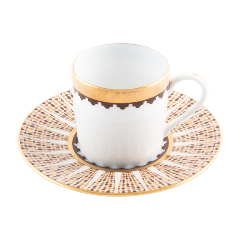 HavilandНабор из 2 чашек для кофе и блюдец «Cavalier Royal»