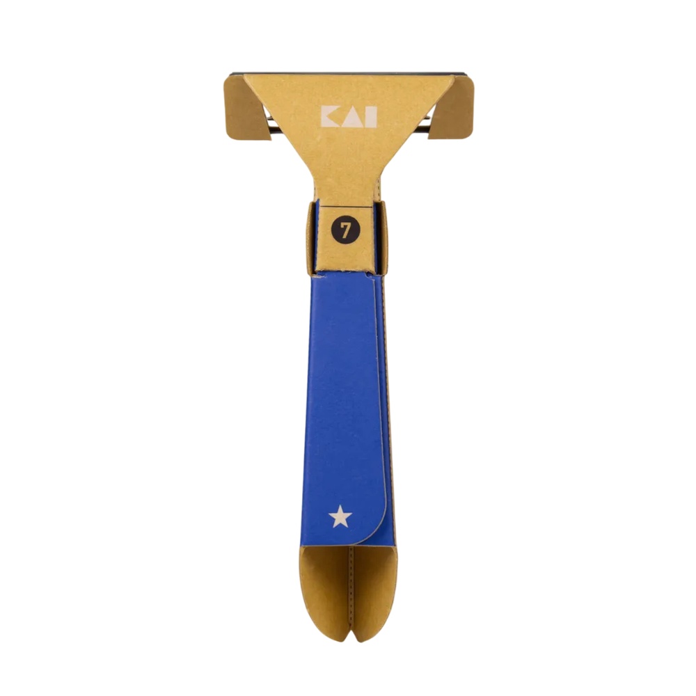 KAIОдноразовый бритвенный станок из эко-картона, 1 шт