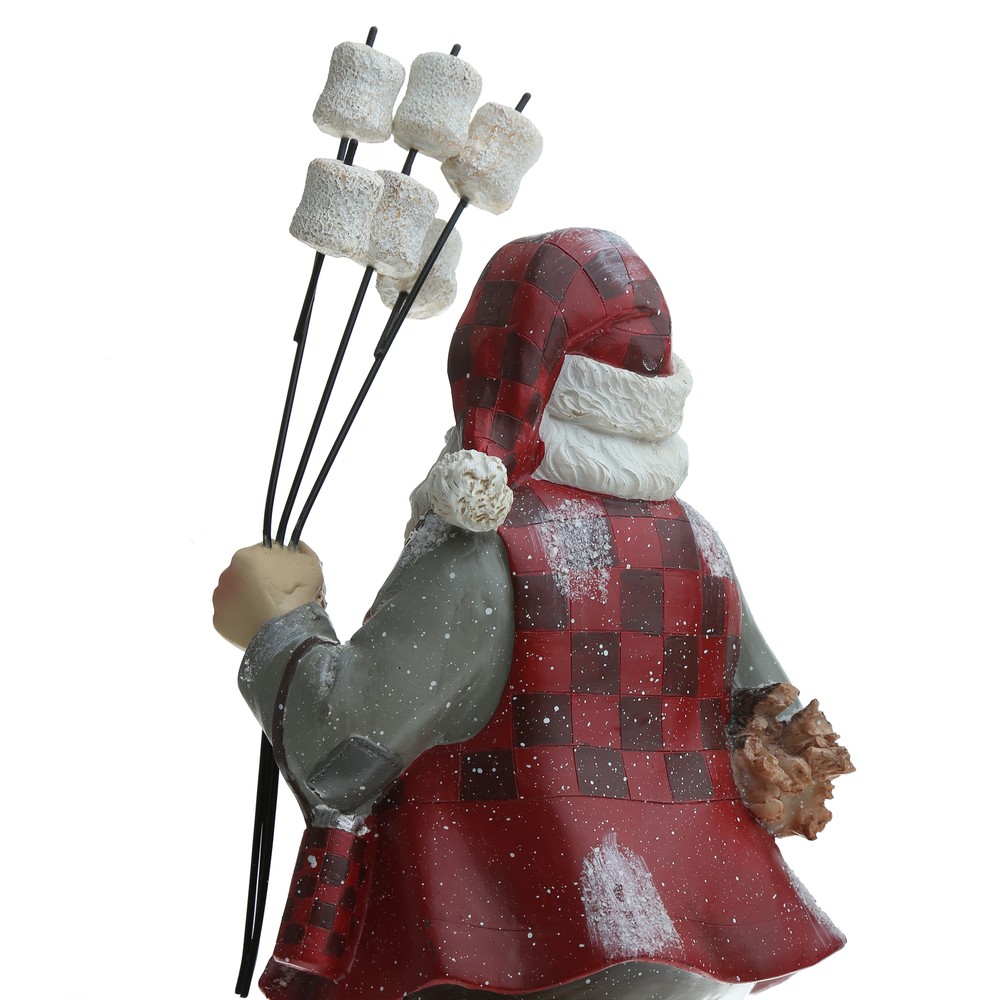 Новогодняя фигурка Country Santa With Marshmallow Red 35 cm Хоум Концепт — фото и цены