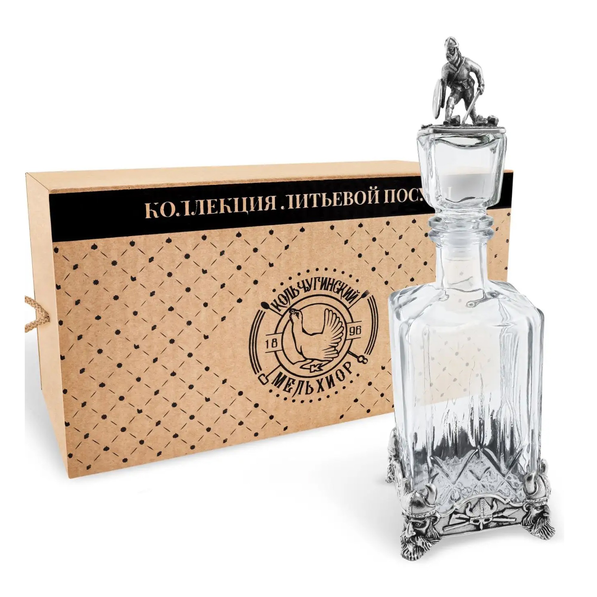 Штоф «Викинг» посеребренный с чернением Кольчугинский мельхиор — фото и цены