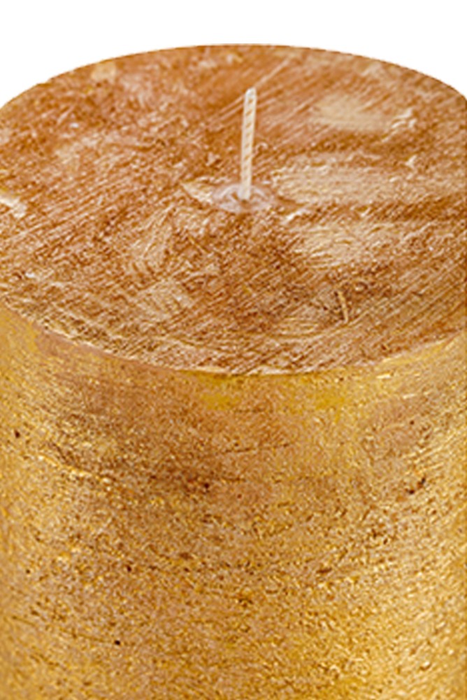Свеча цилиндр.Luzyoursenses 20 см. золотистый LUZ — фото и цены