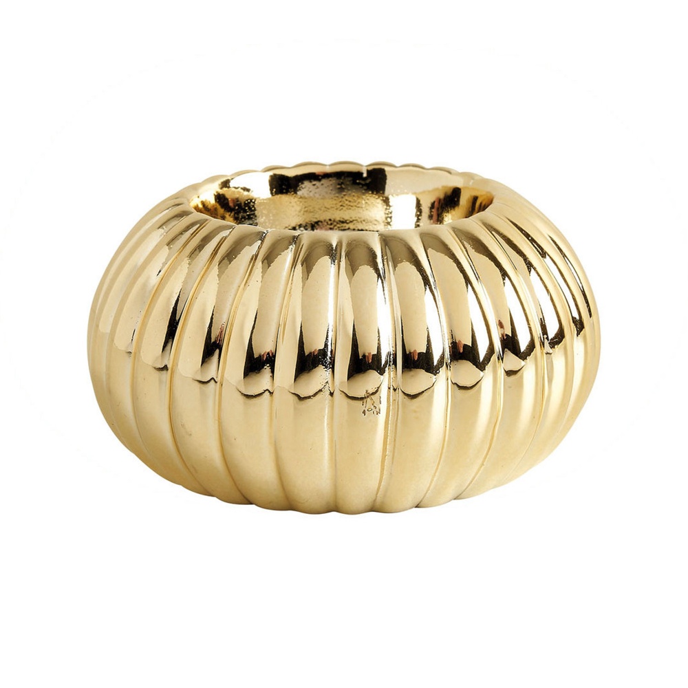 Mathilde MПодсвечник золотой, средний