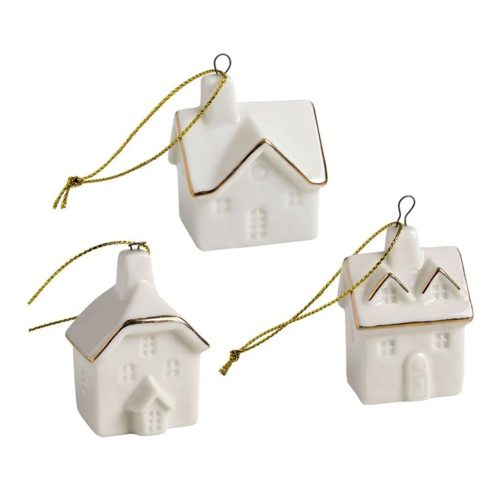 Mathilde MНабор елочных игрушек Домики, 3 шт