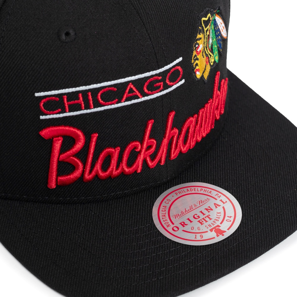 Бейсболка Chicago Blackhawks Retro Lock Up MITCHELL&NESS — фото и цены