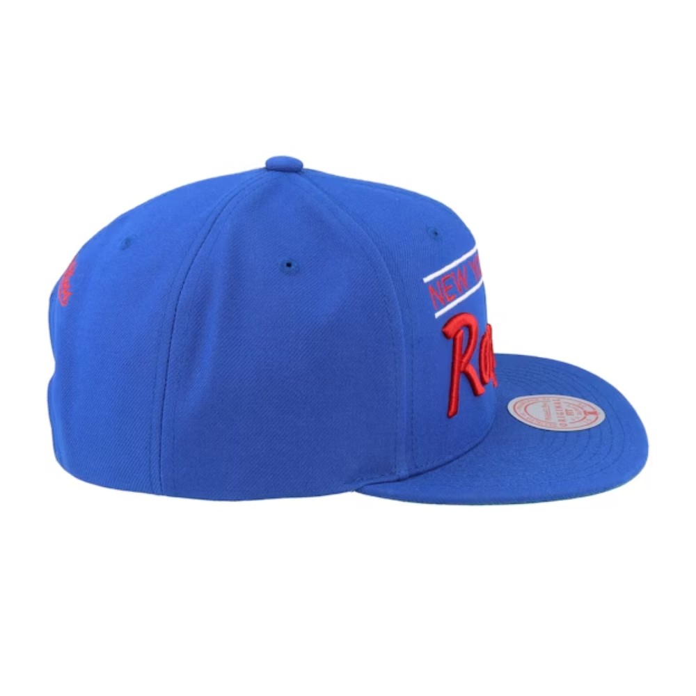 бейсболка New York Rangers Retro Lock Up Blue Snapback MITCHELL&NESS — фото и цены