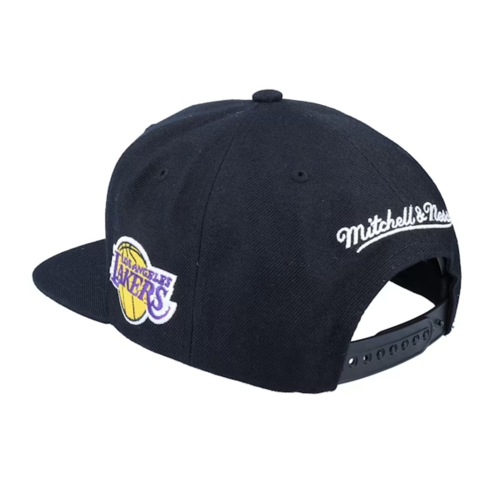 Бейсболка Los Angeles Lakers Team Script 2.0 Black Snapback MITCHELL&NESS — фото и цены