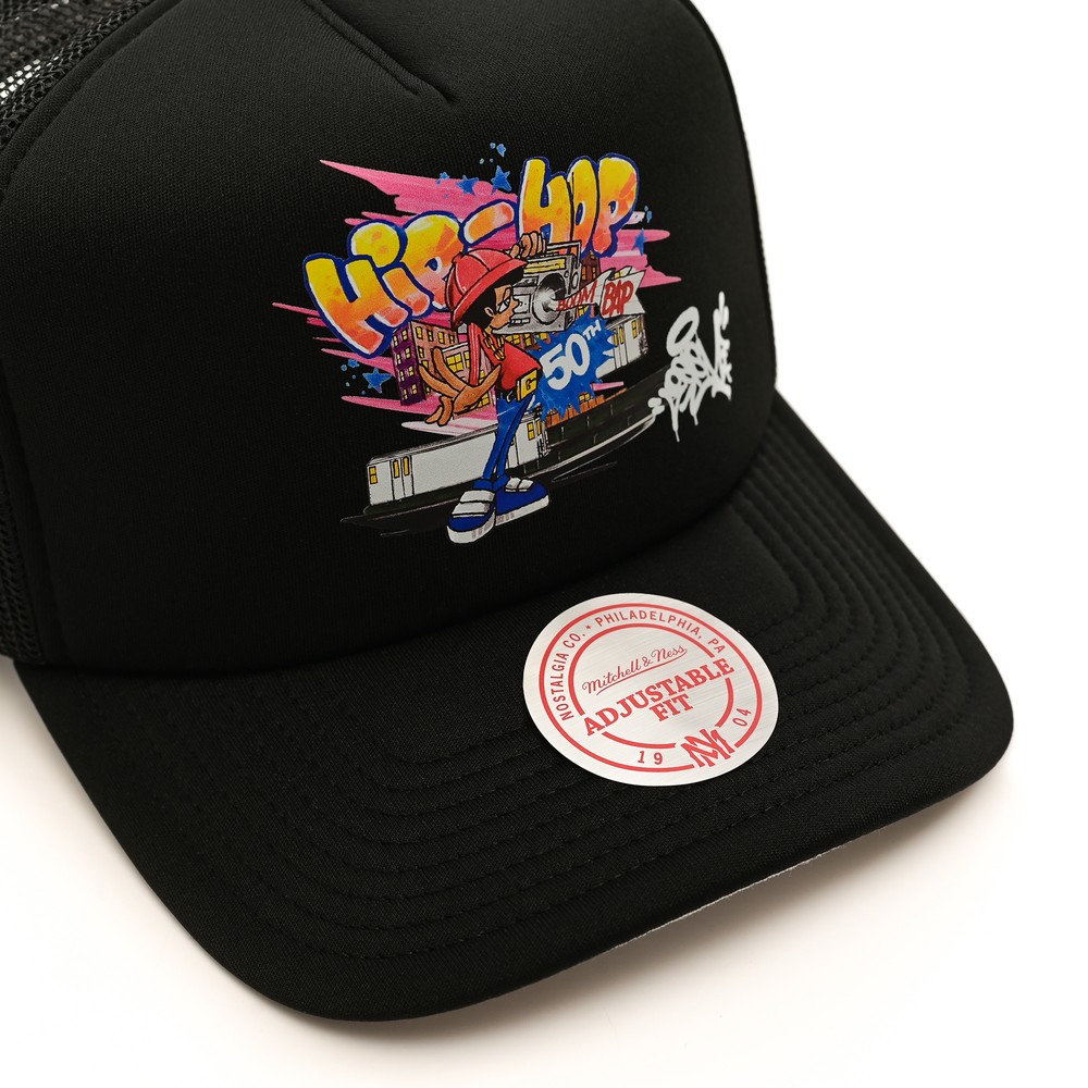 бейсболка Hip-Hop Branded Graffiti Trucker Colab MITCHELL&NESS — фото и цены