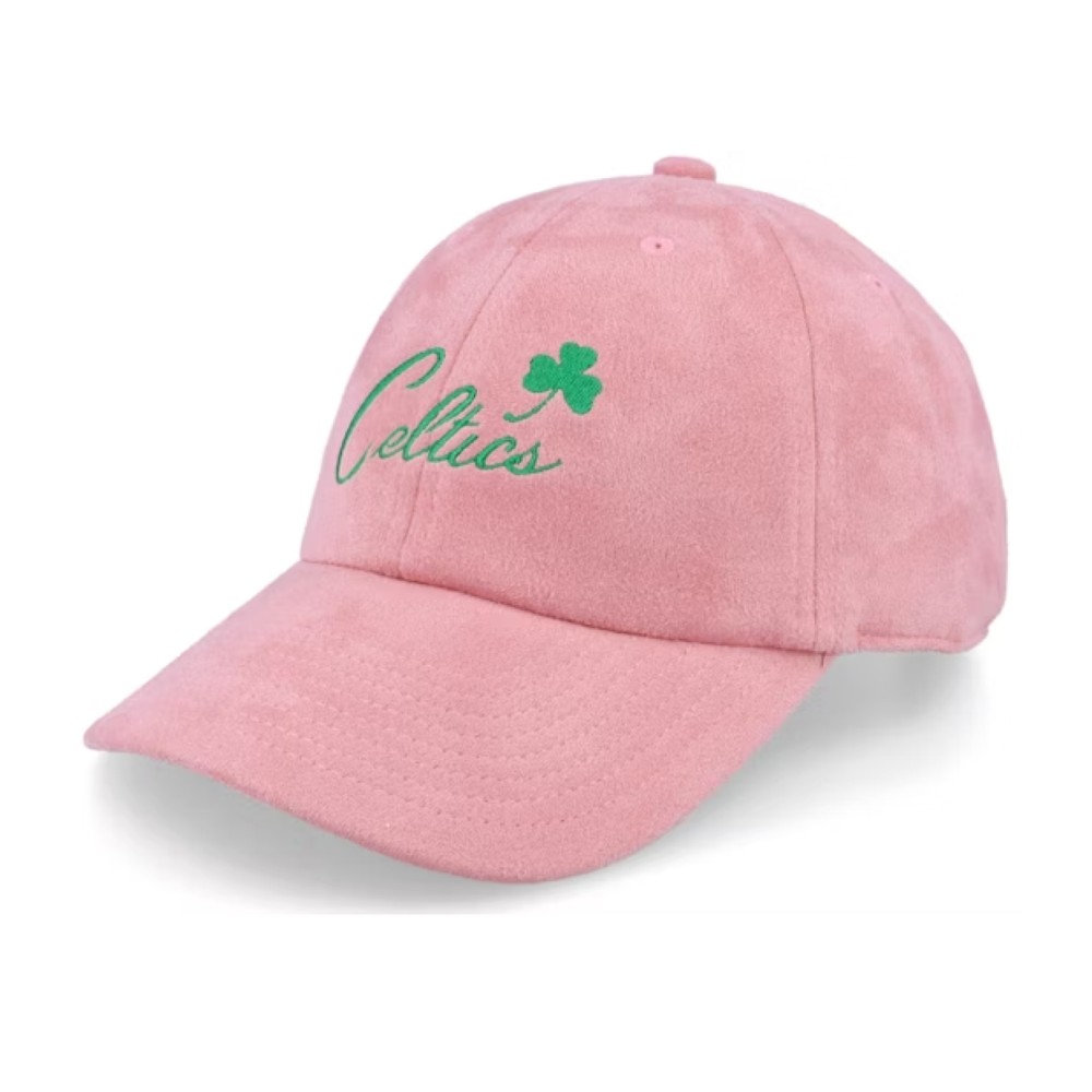 Бейсболка Boston Celtics Suede Pink Dad Cap MITCHELL&NESS — фото и цены