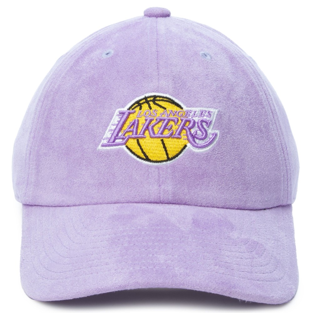 бейсболка Los Angeles Lakers Suede Dad Strapback MITCHELL&NESS — фото и цены