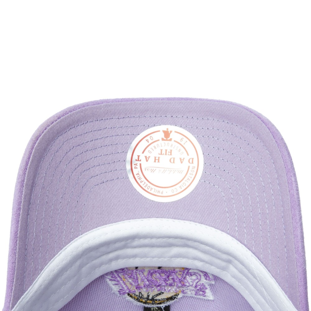 бейсболка Los Angeles Lakers Suede Dad Strapback MITCHELL&NESS — фото и цены