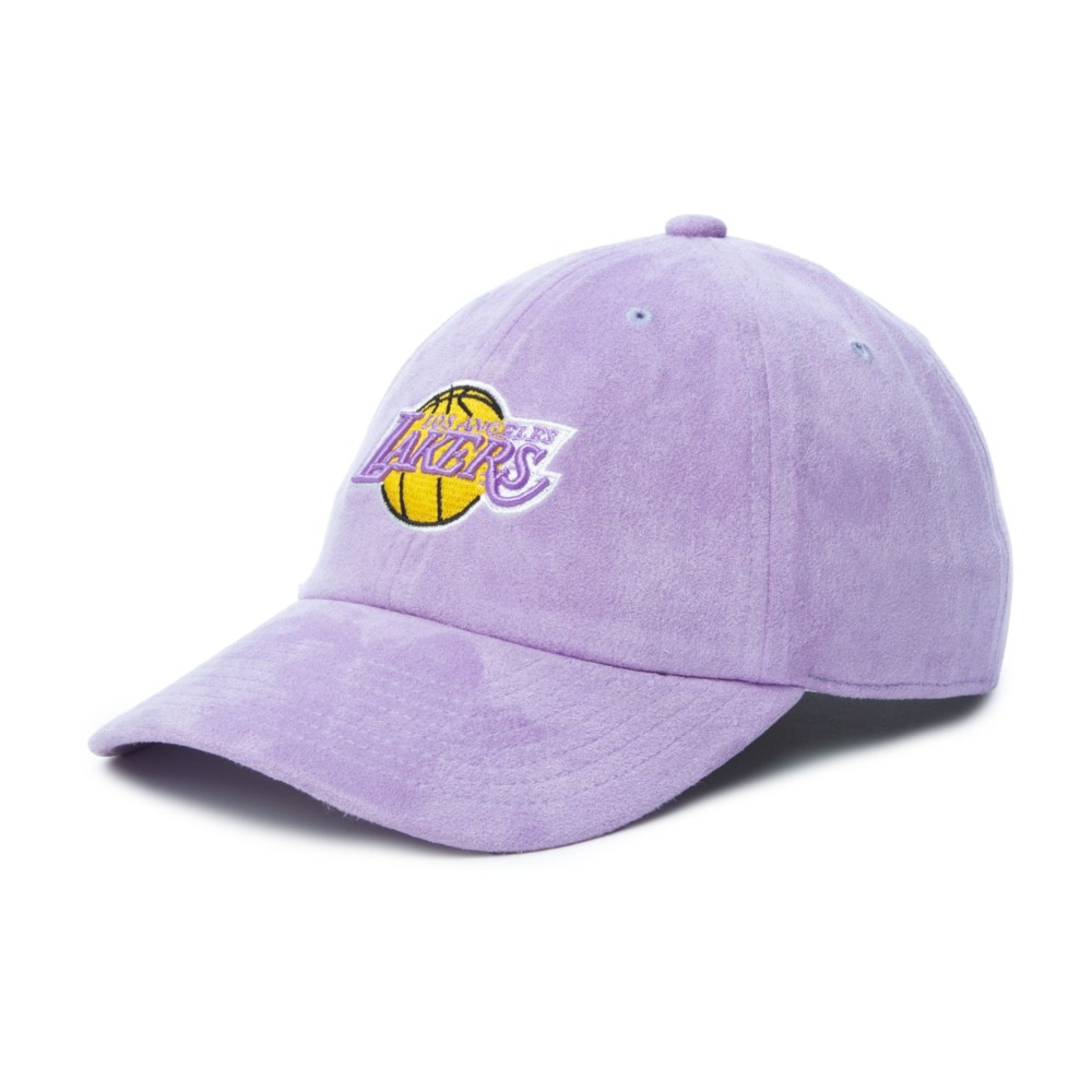 бейсболка Los Angeles Lakers Suede Dad Strapback MITCHELL&NESS — фото и цены