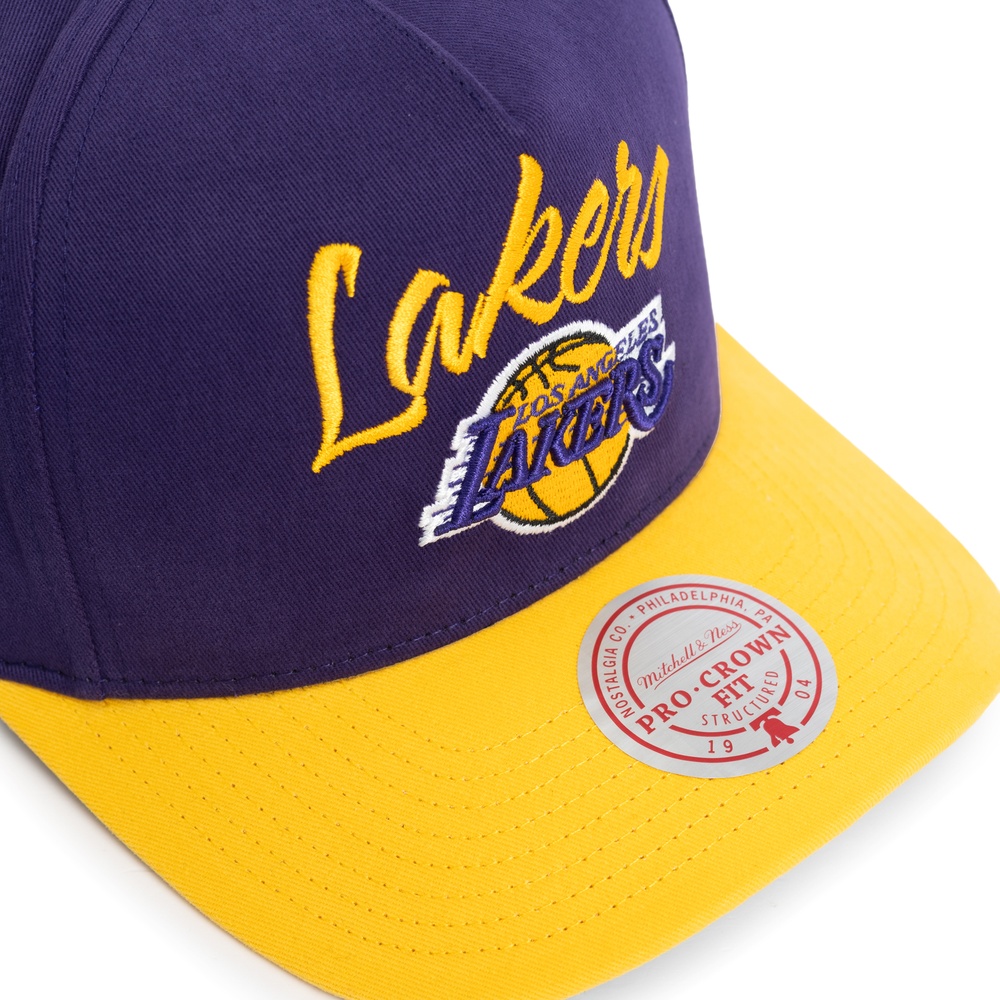 Бейсболка Los Angeles Lakers Script Arch Pro MITCHELL&NESS — фото и цены