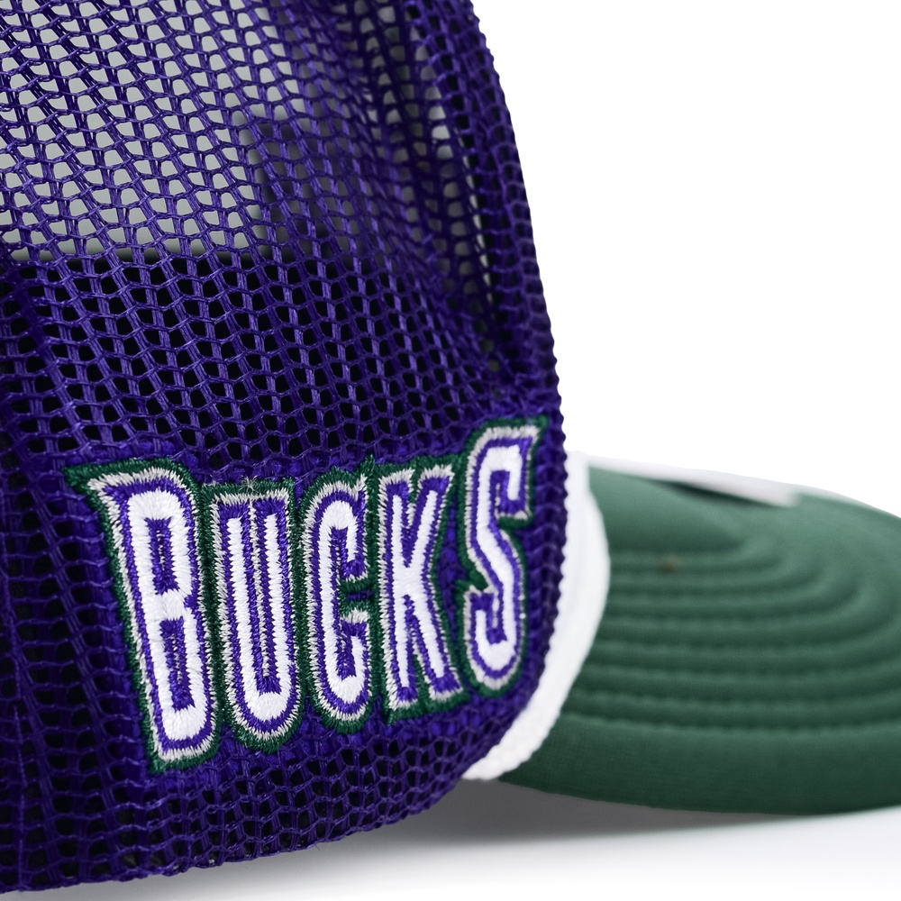 Бейсболка Milwaukee Bucks Hardwood Classics Blocker Trucker Snapback MITCHELL&NESS — фото и цены