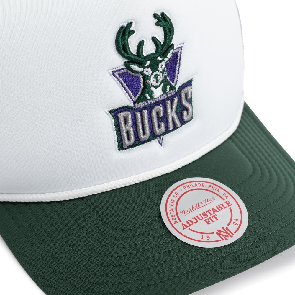 Бейсболка Milwaukee Bucks Hardwood Classics Blocker Trucker Snapback MITCHELL&NESS — фото и цены