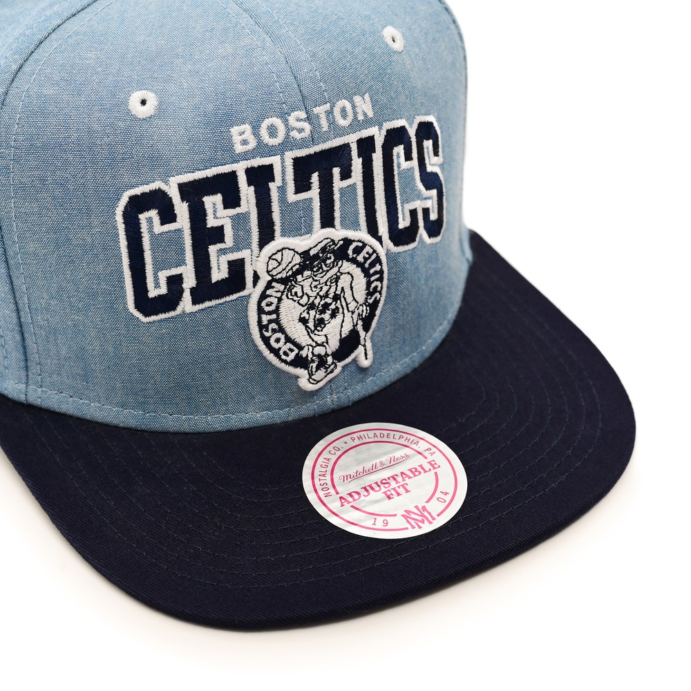 бейсболка Boston Celtics Snapback Cap Nba Chambray Arch MITCHELL&NESS — фото и цены