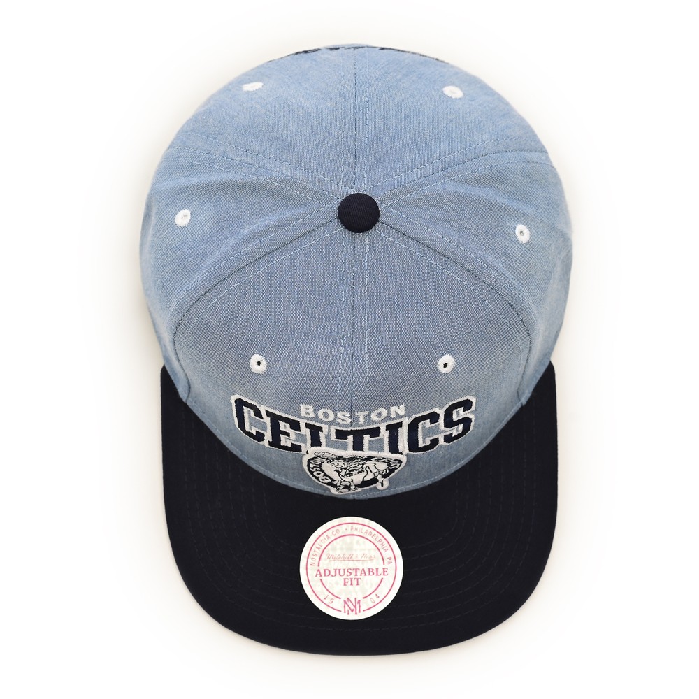 бейсболка Boston Celtics Snapback Cap Nba Chambray Arch MITCHELL&NESS — фото и цены