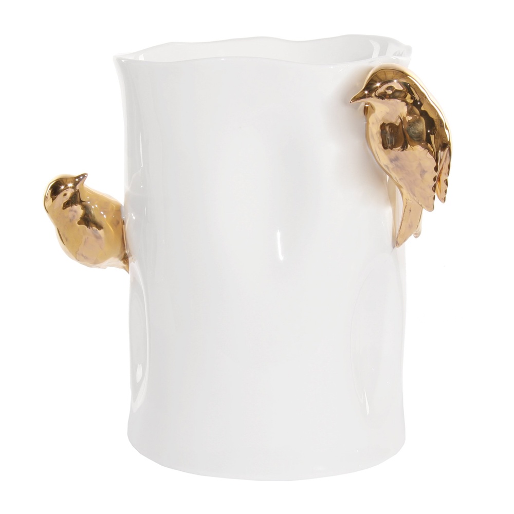 ShishiФарфоровая ваза с золотыми птицами