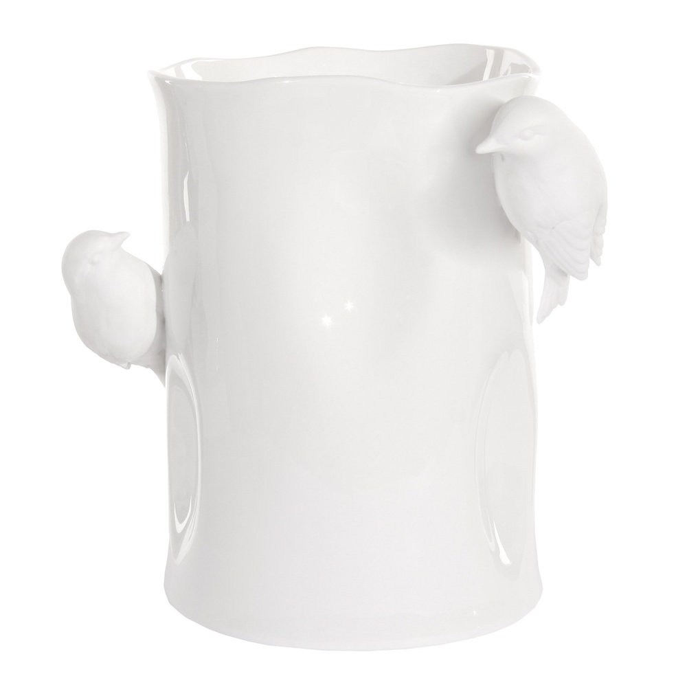 ShishiФарфоровая ваза с белыми птицами