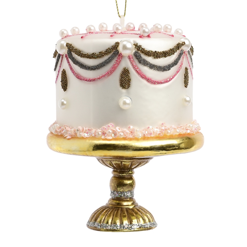 ShishiЕлочная игрушка торт, 11 см