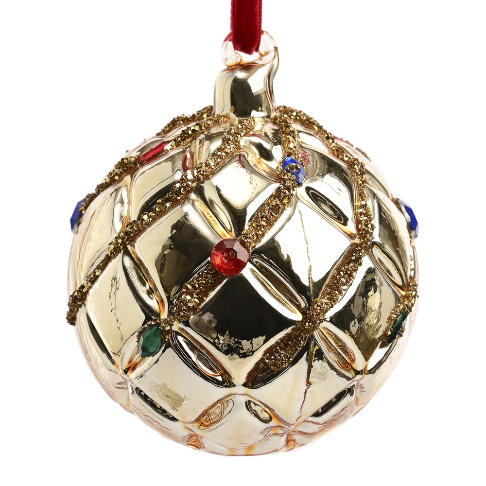 ShishiЕлочный шар золотой, 8 см