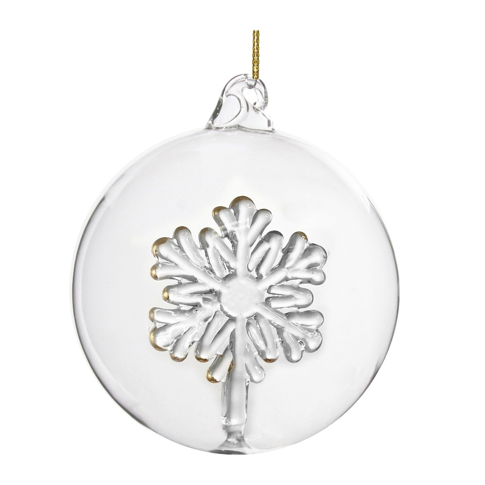 ShishiЕлочная игрушка стеклянный шар, 10 см