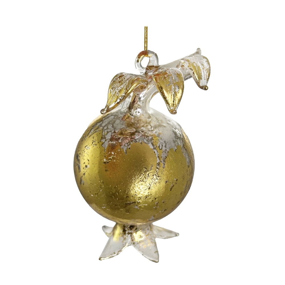 ShishiСтеклянный гранат позолоченный 9.5см