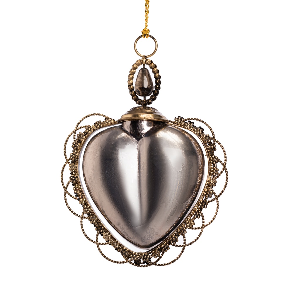 ShishiСтеклянное горящее сердце, 11 см