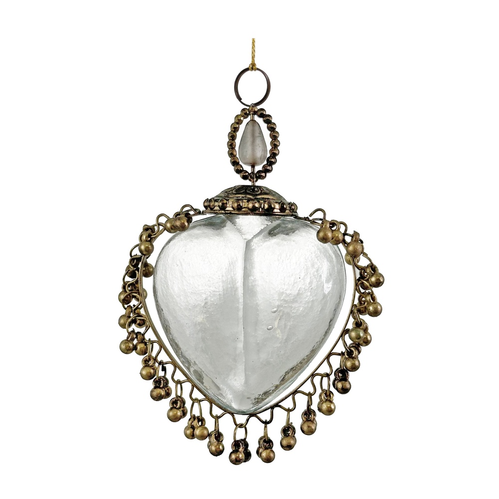 ShishiСтеклянное горящее сердце, 11 см