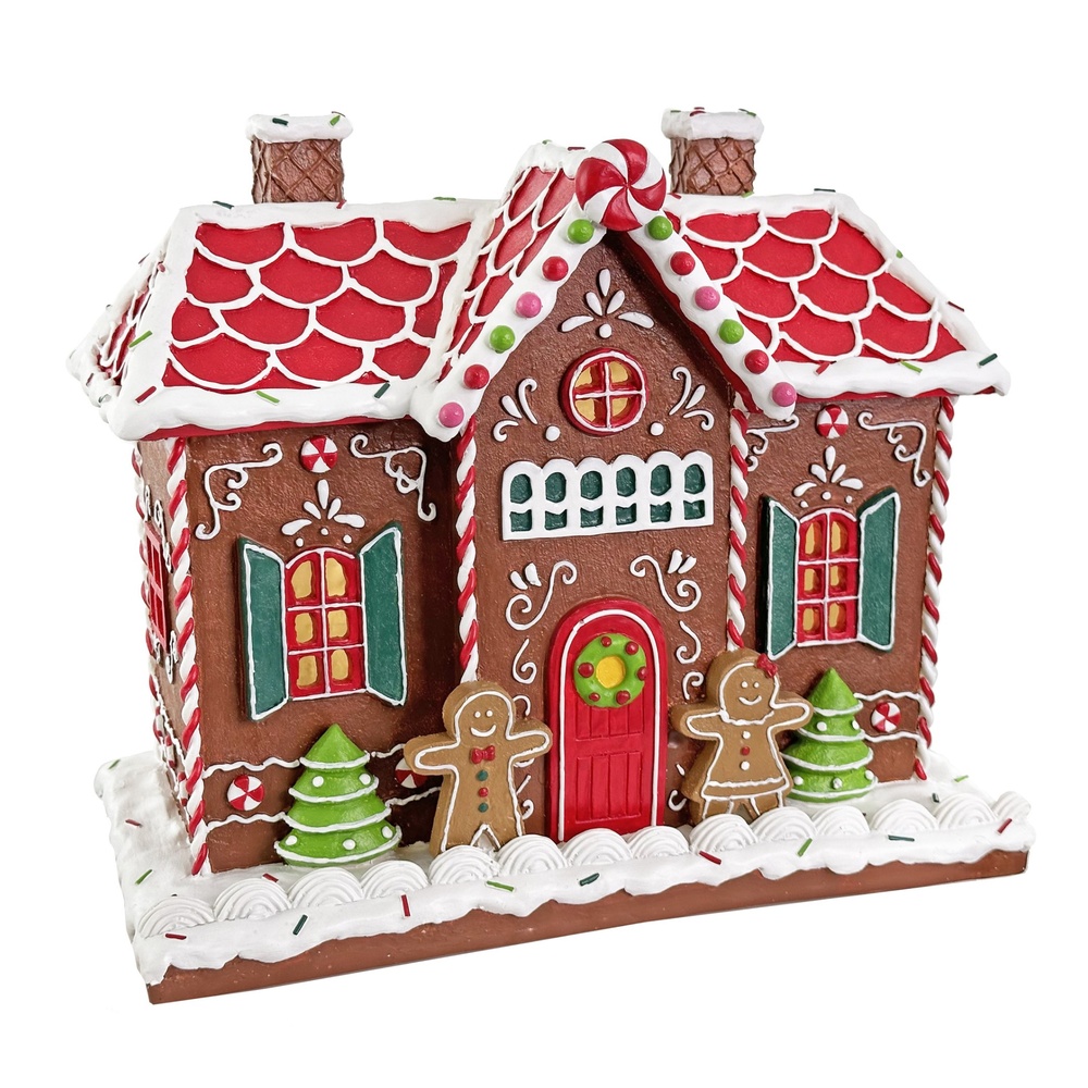 ShishiПряничный домик со светодиодной подсветкой, 26 см