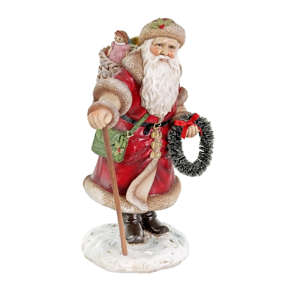 ShishiФигурка Санта с венком, 20 см