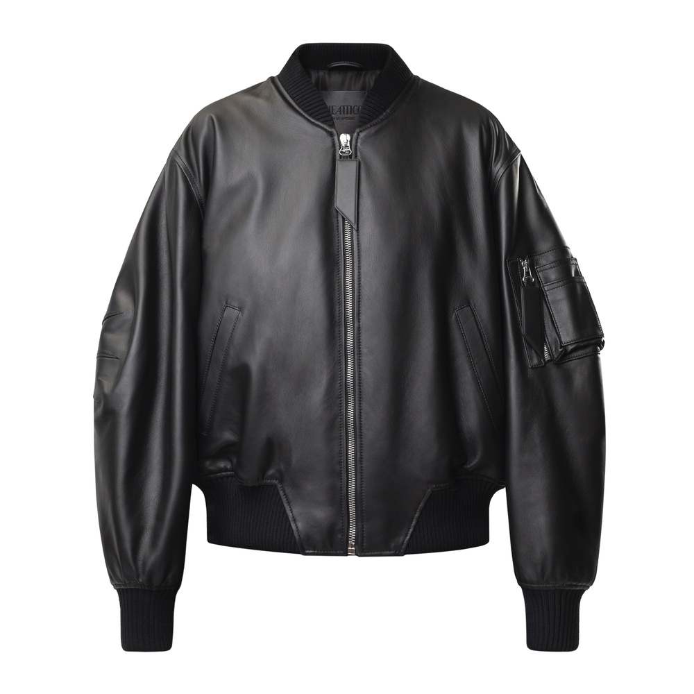 The Atticoбомбер кожаный