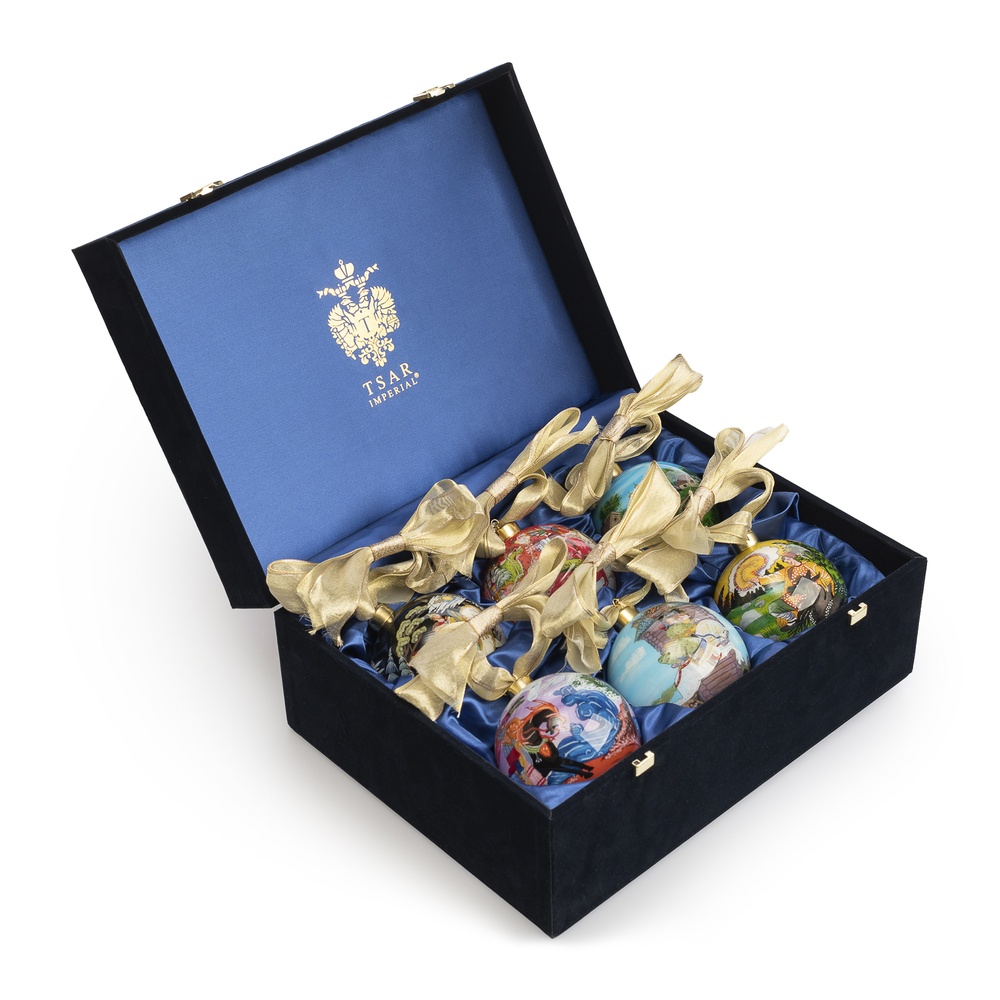 TsarНабор елочных игрушек, 6 шт