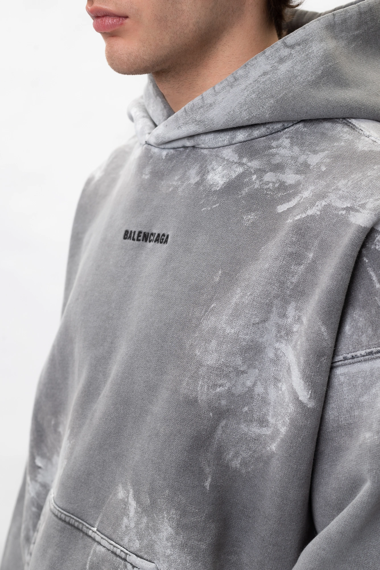 Худи Balenciaga, цвет: серый – купить в интернет-магазине PKROVSKY