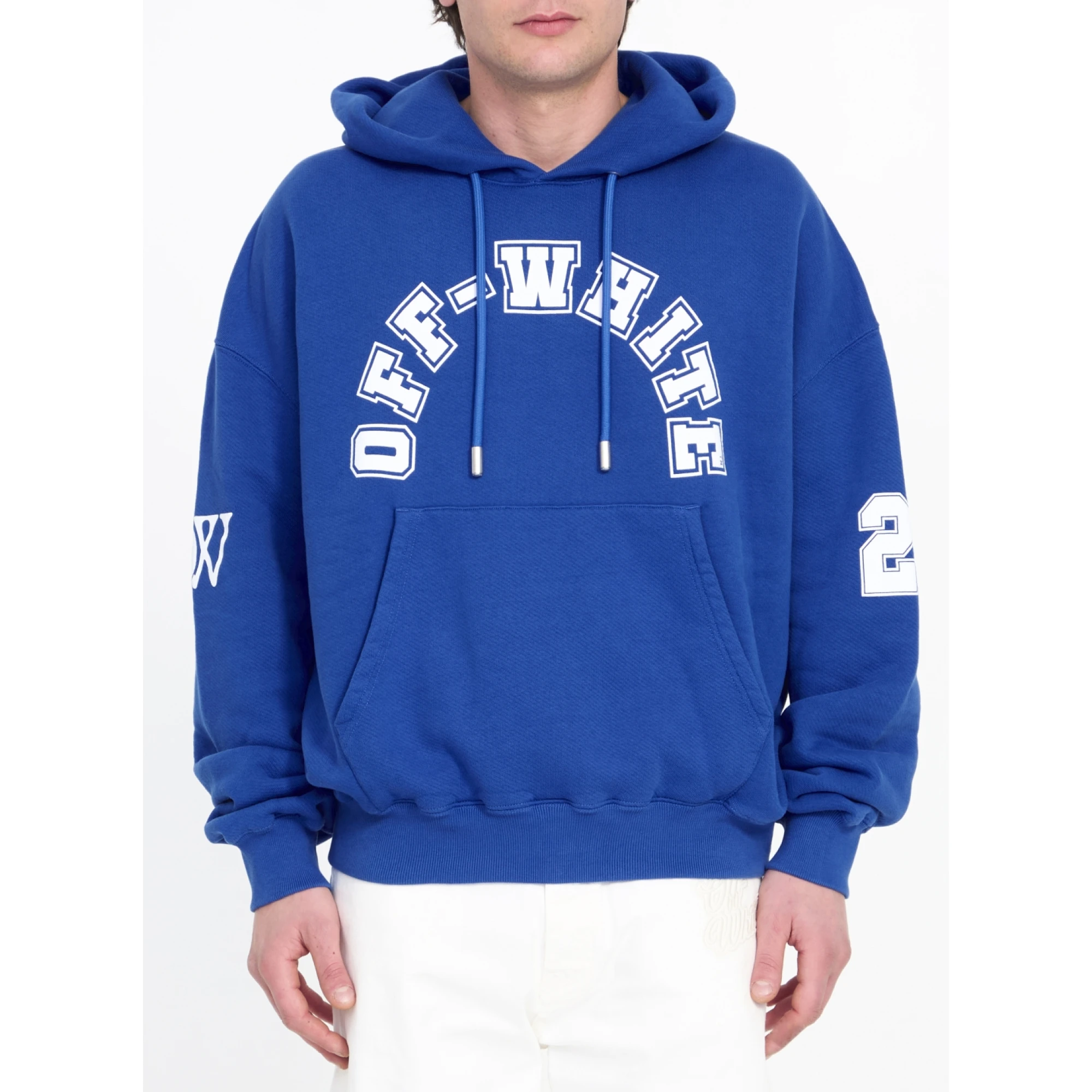 Худи Off-White, цвет: синий – купить в интернет-магазине PKROVSKY