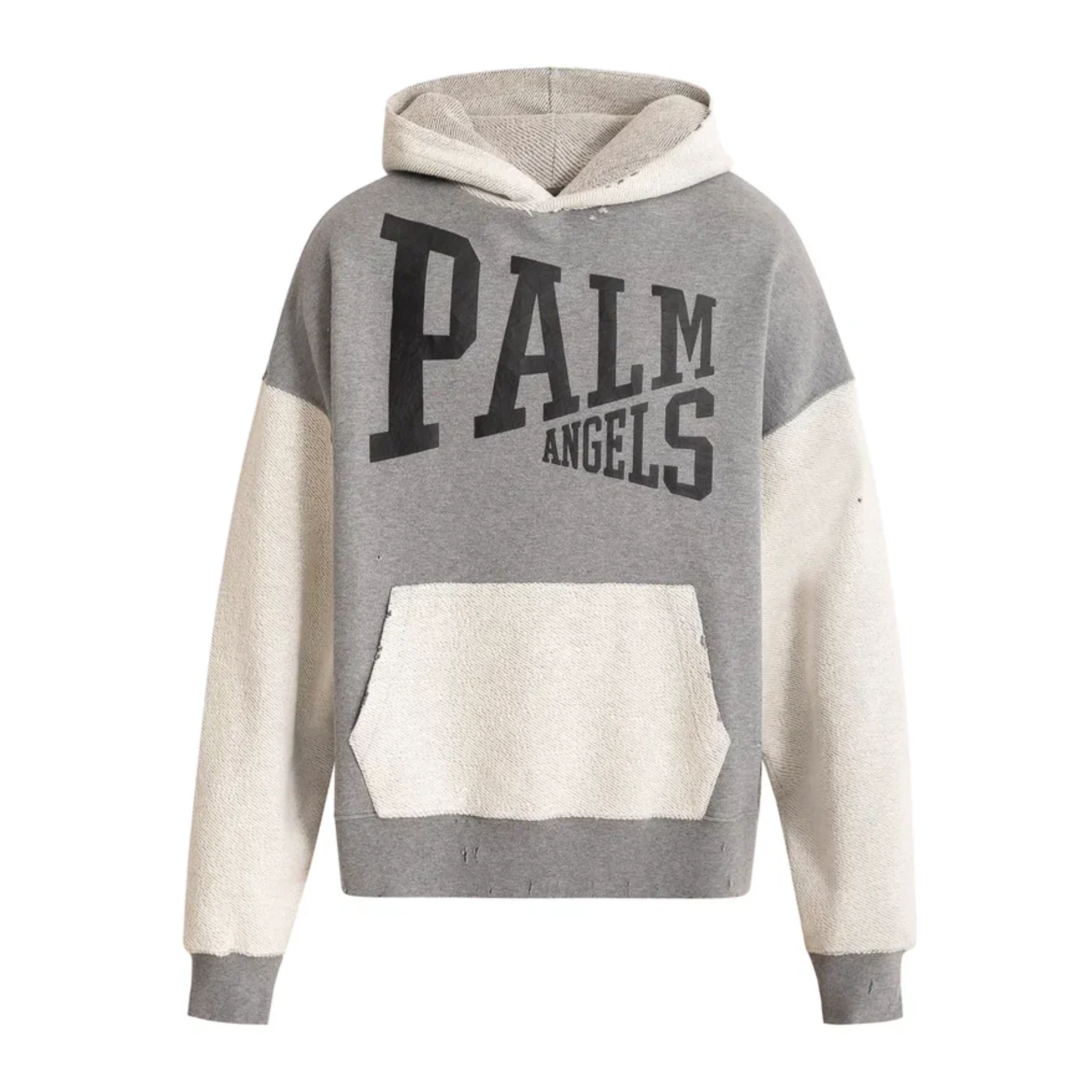 Palm angels hoodie grey sale