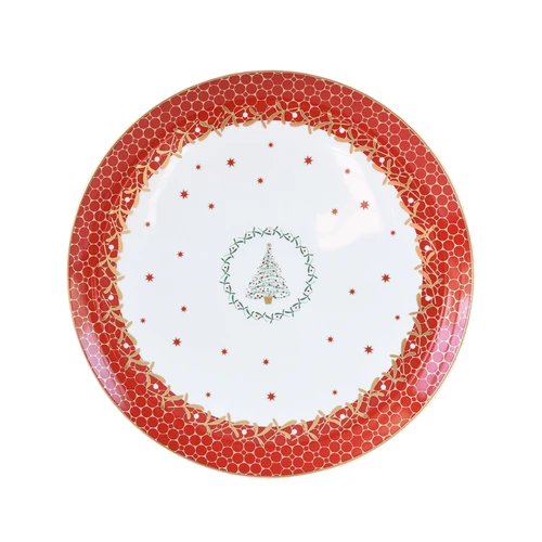 Купить Блюдо для торта круглое Noel Blanc от Bernardaud