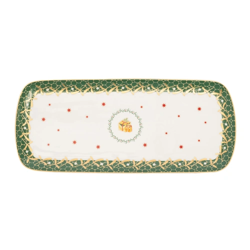 Купить Блюдо для торта прямоугольное Noel Blanc, 37 см от Bernardaud